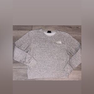 North Face Women’s Size Small Crewneck Sweatshirt Pullover Heather Gray Soft EUC
